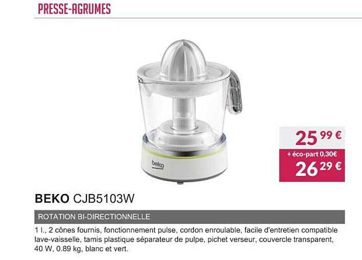 presse-agrumes beko cjb5103w