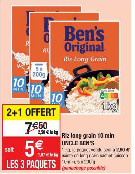 riz long grain 10 min uncle ben's