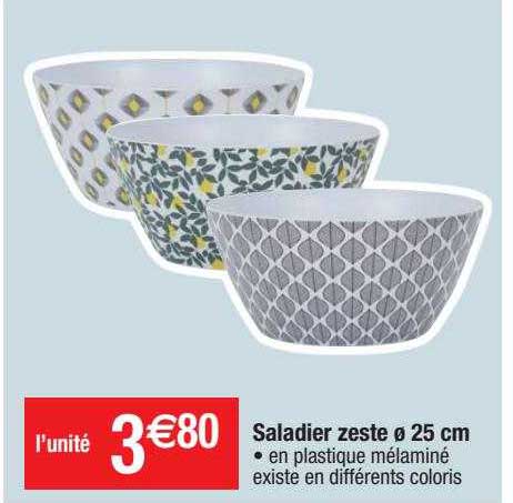 saladier zeste ø 25 cm