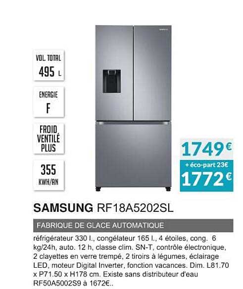 Samsung Rf18a5202sl
