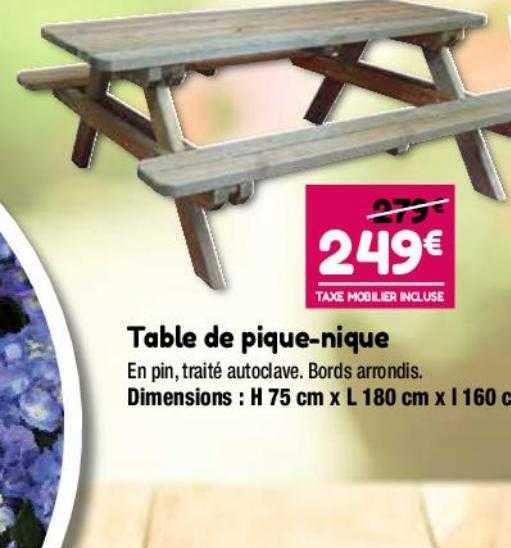 table de pique-nique