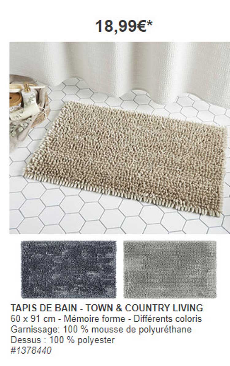 tapis de bain - town & country living