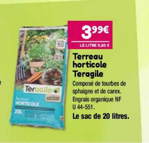 terreau horticole teragile