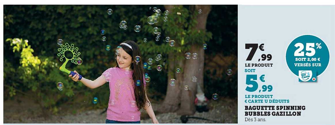 baguette spinning bubbles gazillon