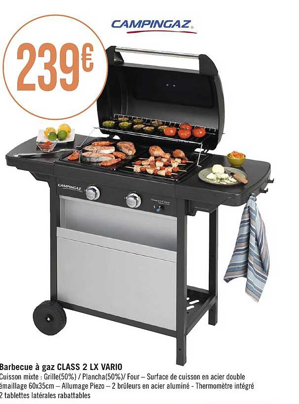 barbecue à gaz class 2 lx vario campingaz
