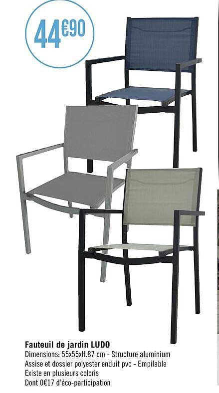 fauteuil de jardin ludo