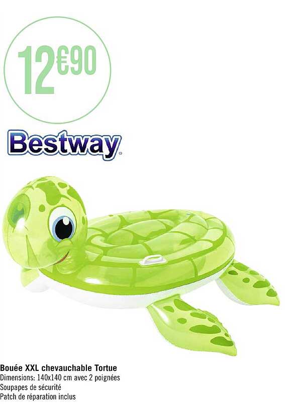 bouée xxl chevauchable tortue bestway