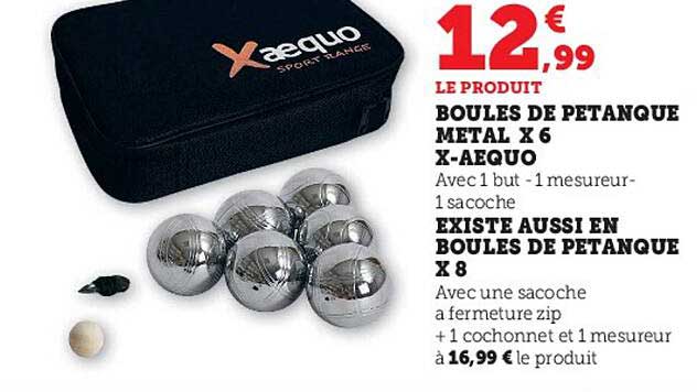 Boules De Pétanque Métal X 6 X-aequo Existe Aussi En Boules De Pétanque X 8