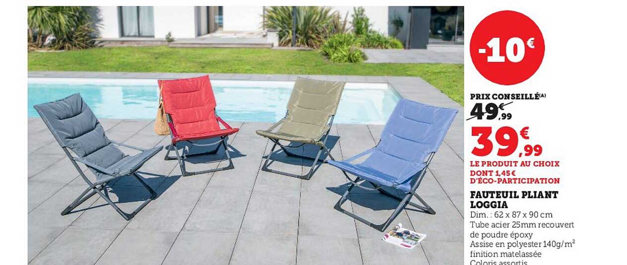 fauteuil pliant loggia