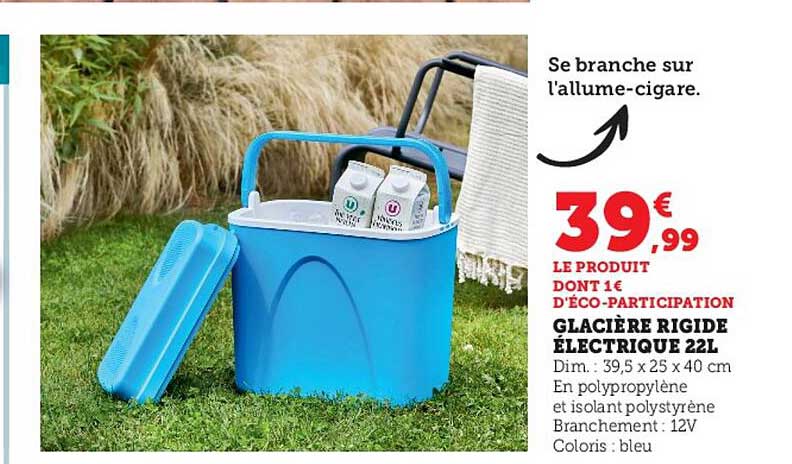 glacière rigide électrique 22l