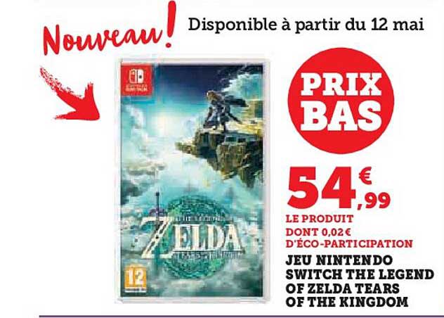 Jeu Nintendo Switch The Legend Of Zelda Tears Of The Kingdom