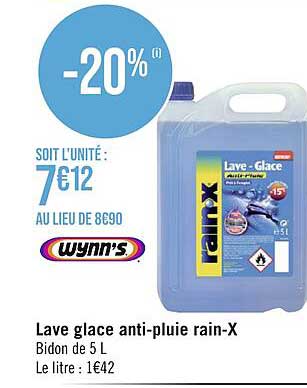 lave glace anti-pluie rain-x