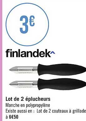 lot de 2 éplucheurs finlandek