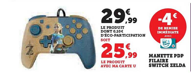 manette pdp filaire switch zelda