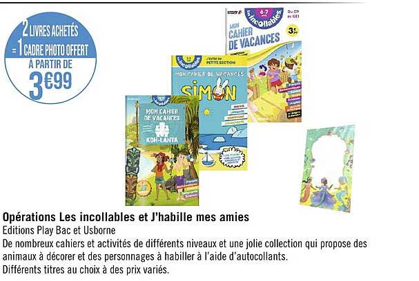 opérations les incollables et j'habille mes amies