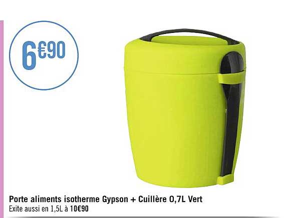 porte aliments isotherme gypson + cuillère 0,7l vert