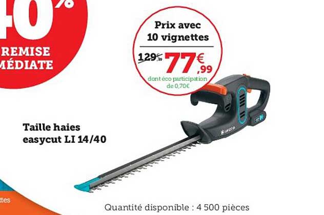 taille haies easycut li 14-40 gardena