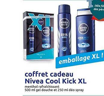 coffret cadeau nivea cool kick xl
