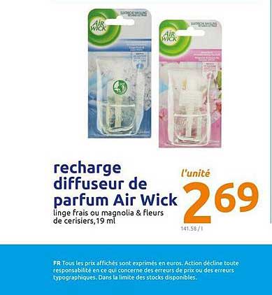 recharge diffuseur de parfum air wick