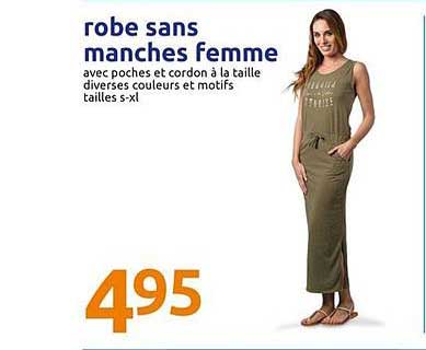 Robe Sans Manches Femme