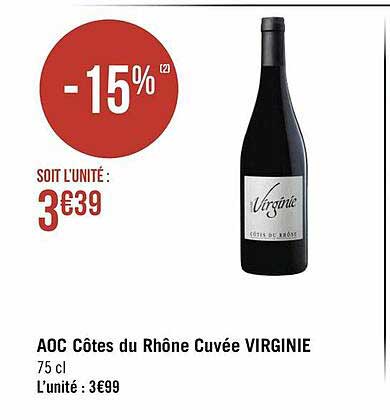 aoc côtes du rhône cuvée virginie