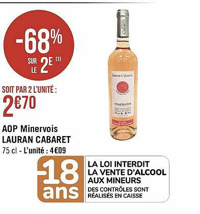 aop minervois lauran cabaret