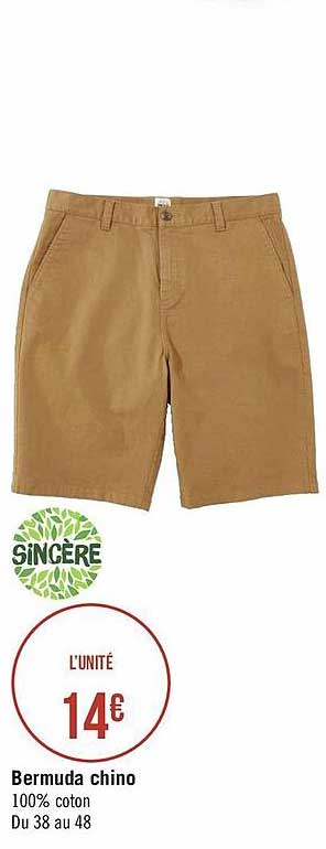 bermuda chino sincère