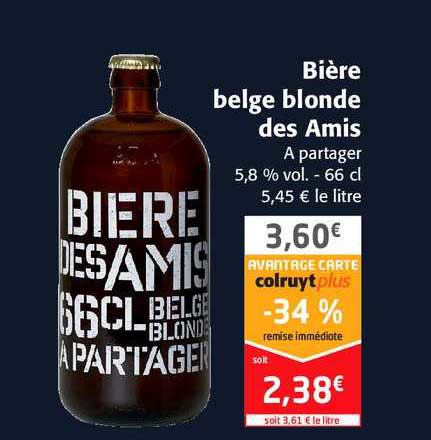bière belge blonde des amis