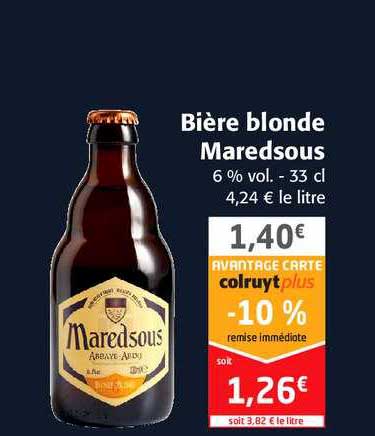 bière blonde maredsous