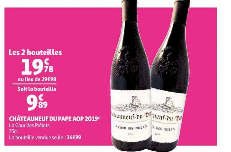 châteaunef du pape aop 2019 la cour des prélats