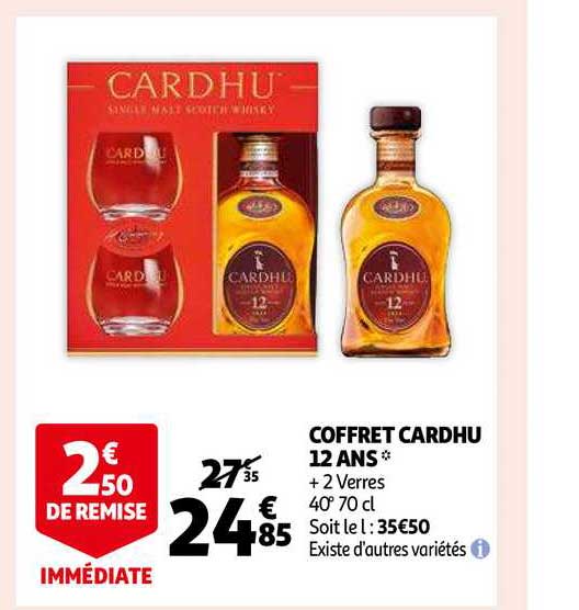 coffret cardhu 12 ans