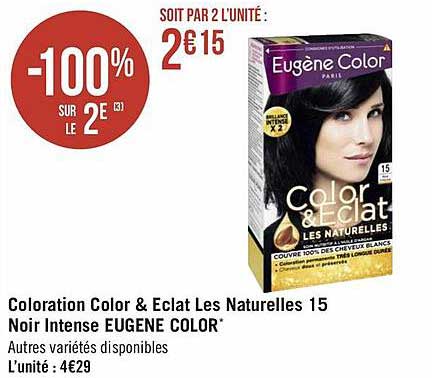 Coloration Color & éclat Les Naturelles 15 Noir Intense Eugène Color