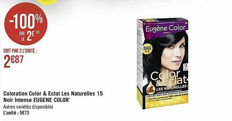 Coloration Color & éclat Les Naturelles 15 Noir Intense Eugène Color