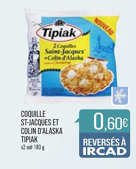 coquille st-jacques et colin d'alaska tipiak