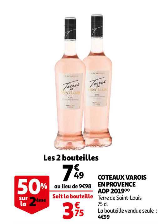 coteaux varois en provence aop 2019 terre de saint-louis