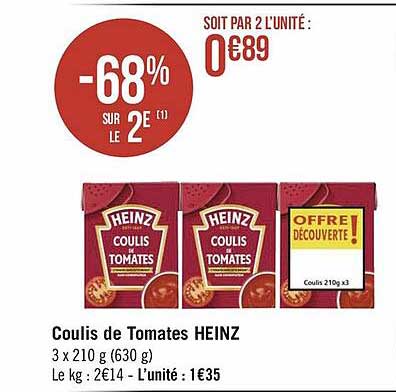 Coulis De Tomates Heinz