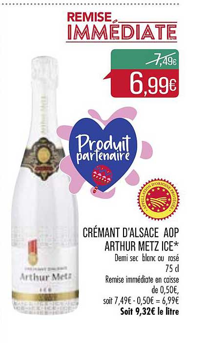 Crémant D'alsace Aop Arthur Metz Ice