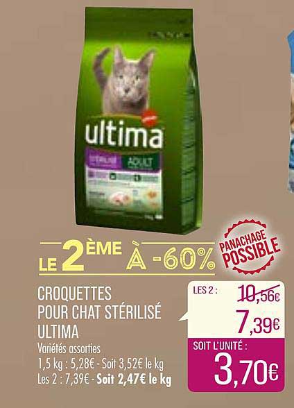 Croquettes Pour Chat Stérilisé Ultima