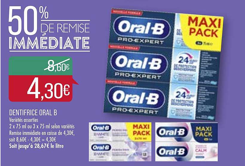 dentifrice oral b