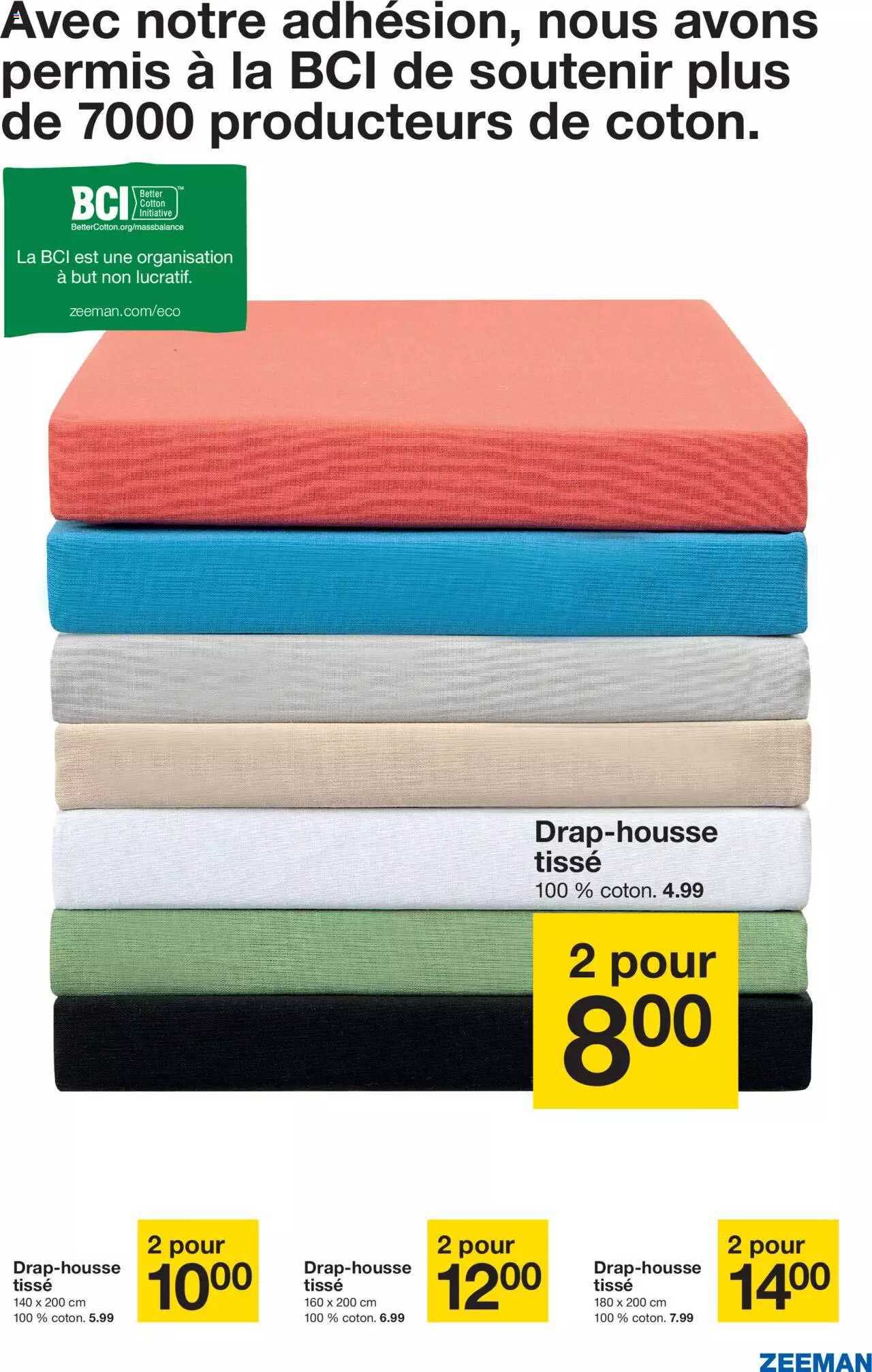 drap-housse tisse