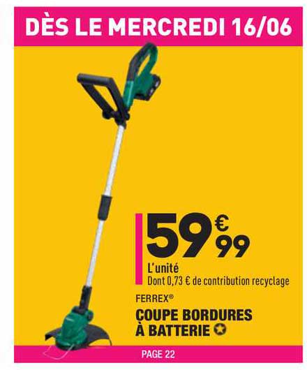 Ferrex Coupe Bordures à Batterie