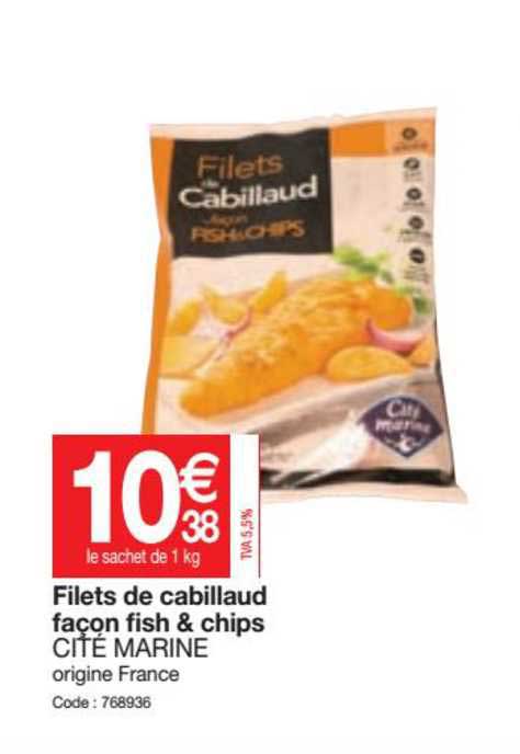 filets de cabilidad facon fish & chips