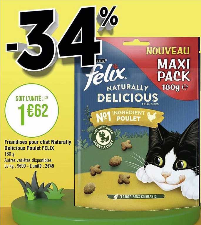 friandises pour chat naturally delicious poulet felix
