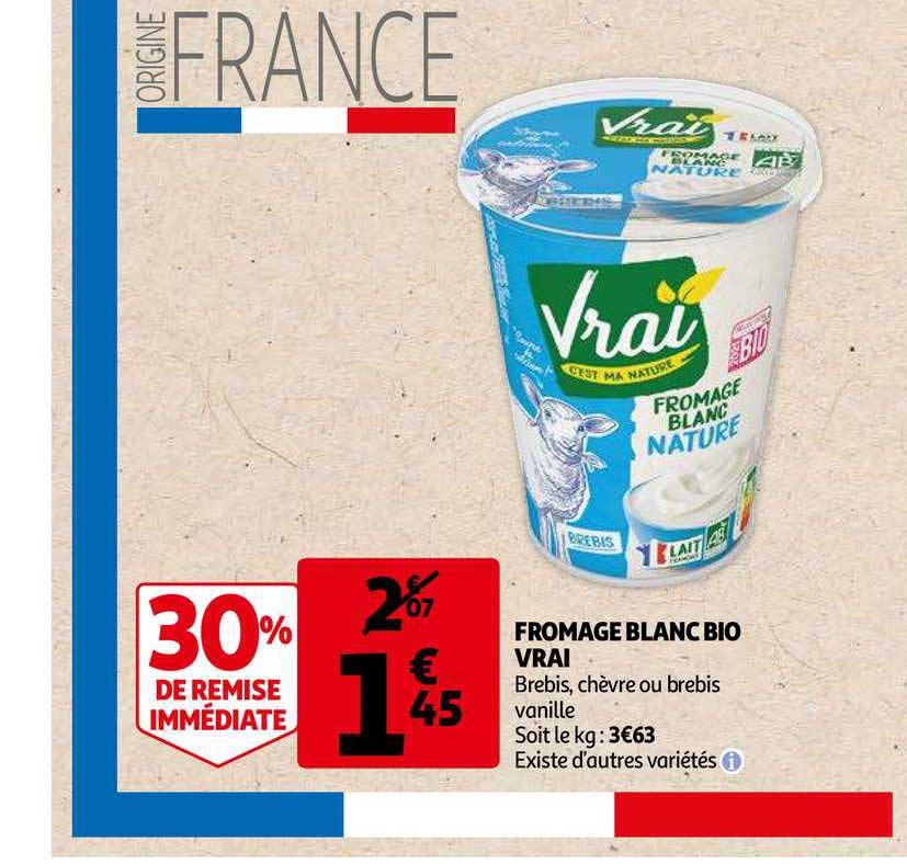 Fromage Blanc Bio Vrai