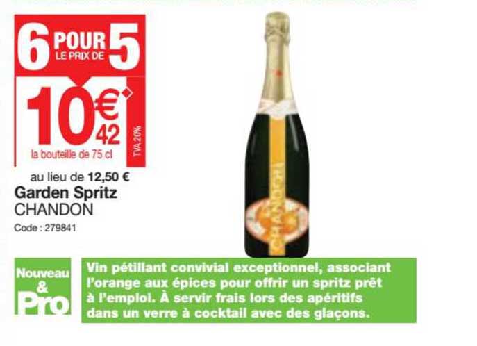 garden spritz chandon