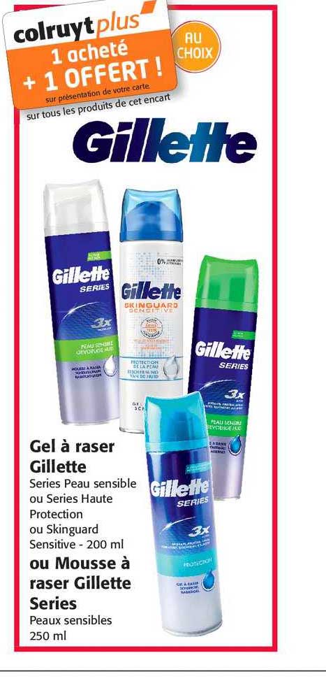 gel à raser gillette