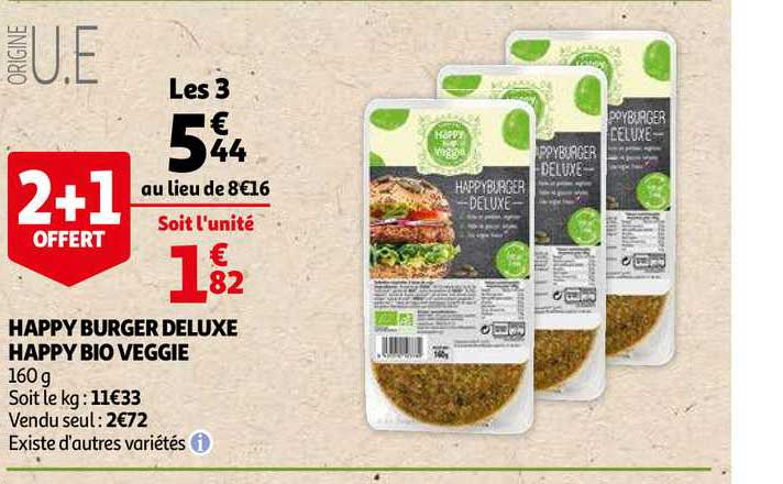 Happy Burger Deluxe Happy Bio Veggie