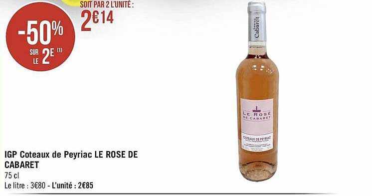 igp coteaux de peyriac le rosé de cabaret