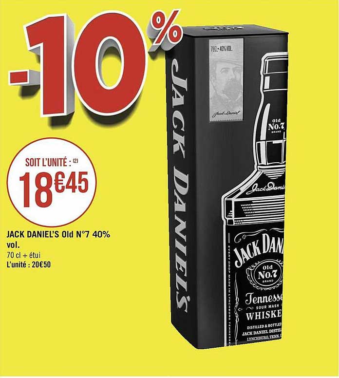 jack daniel's old n°7 40% vol.