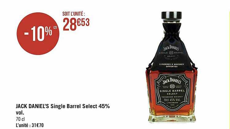jack daniel's single barrel select 45% vol.